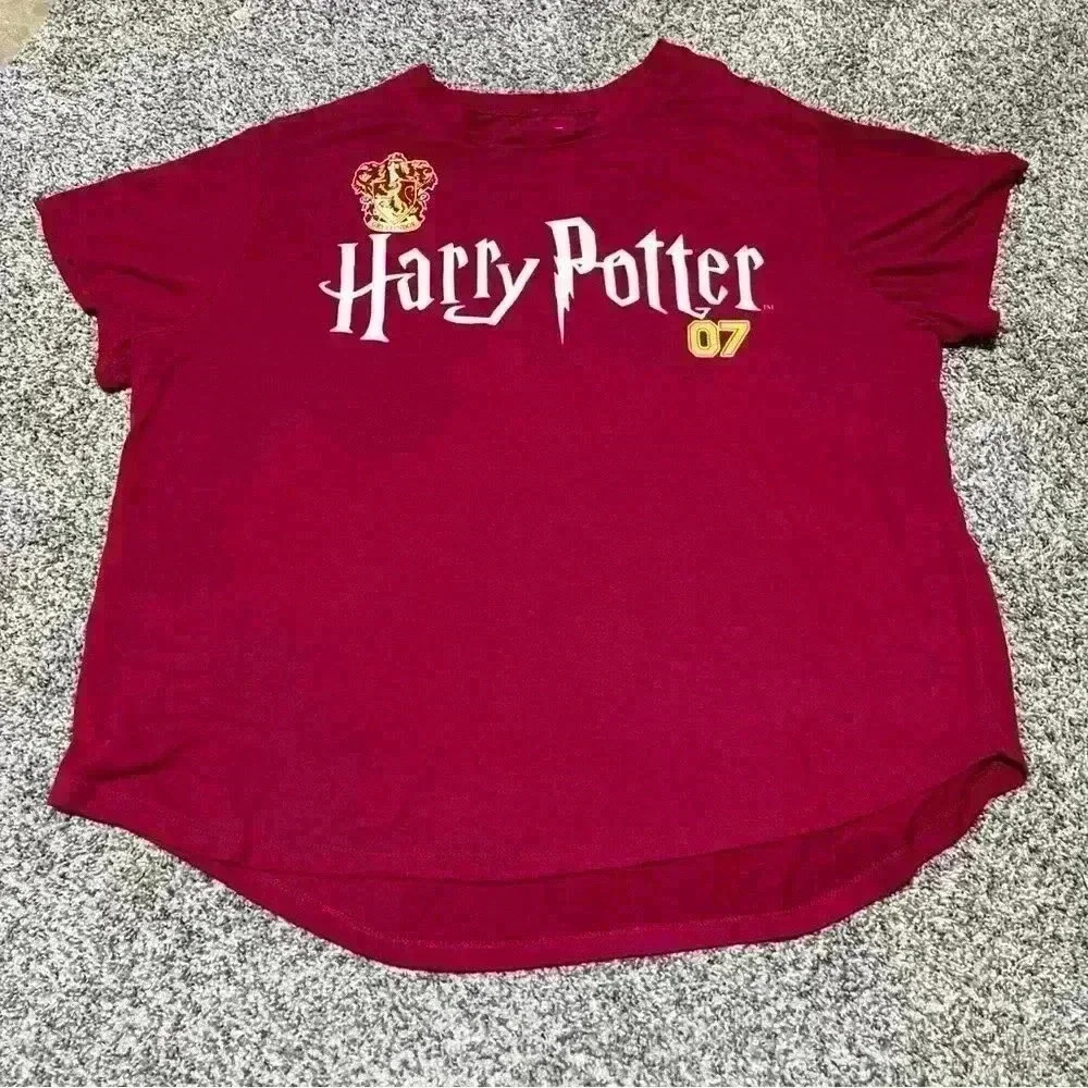 Harry Potter Hogwarts Gryffindor Quidditch 7 Seeker Shirt Women’s XXXL- Note